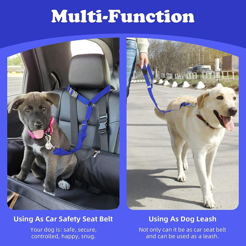 Cat Car Seat Belt Leash for Pets, Adjustable Pet Safety Strap, Car Seat Belt Dog Leash, Universal Harness, Durable Car Safety Leash for Small Dogs, Dog Traction Rope, Pet Products, Adjustable Safety Harness