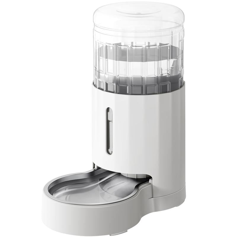 CZPET 4L Pet Water Dispenser for Cats & Dogs Stainless Steel Bowl Automatic Gravity Waterer Cat