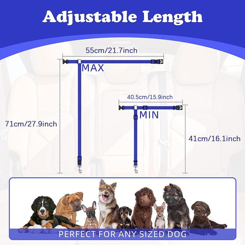 Cat Car Seat Belt Leash for Pets, Adjustable Pet Safety Strap, Car Seat Belt Dog Leash, Universal Harness, Durable Car Safety Leash for Small Dogs, Dog Traction Rope, Pet Products, Adjustable Safety Harness