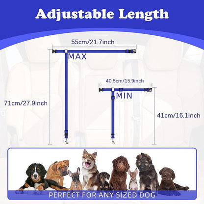 Cat Car Seat Belt Leash for Pets, Adjustable Pet Safety Strap, Car Seat Belt Dog Leash, Universal Harness, Durable Car Safety Leash for Small Dogs, Dog Traction Rope, Pet Products, Adjustable Safety Harness