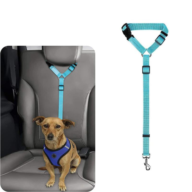 Cat Car Seat Belt Leash for Pets, Adjustable Pet Safety Strap, Car Seat Belt Dog Leash, Universal Harness, Durable Car Safety Leash for Small Dogs, Dog Traction Rope, Pet Products, Adjustable Safety Harness