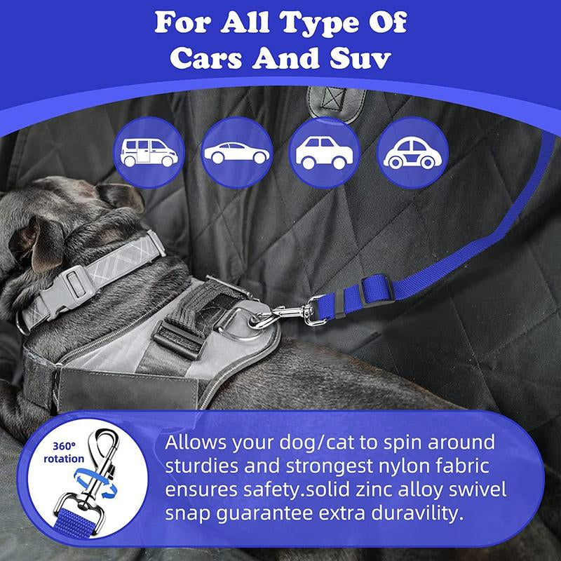 Cat Car Seat Belt Leash for Pets, Adjustable Pet Safety Strap, Car Seat Belt Dog Leash, Universal Harness, Durable Car Safety Leash for Small Dogs, Dog Traction Rope, Pet Products, Adjustable Safety Harness