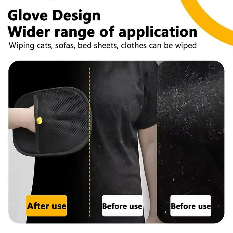 Pet Hair Remover Glove, Electrostatic Removal Gloves for Pet Hair, Pet Hair Remover Gloves for Dog & Cat, Reusable Pet Hair Remover Glove for Carpet, Couch, Clothing, Furniture